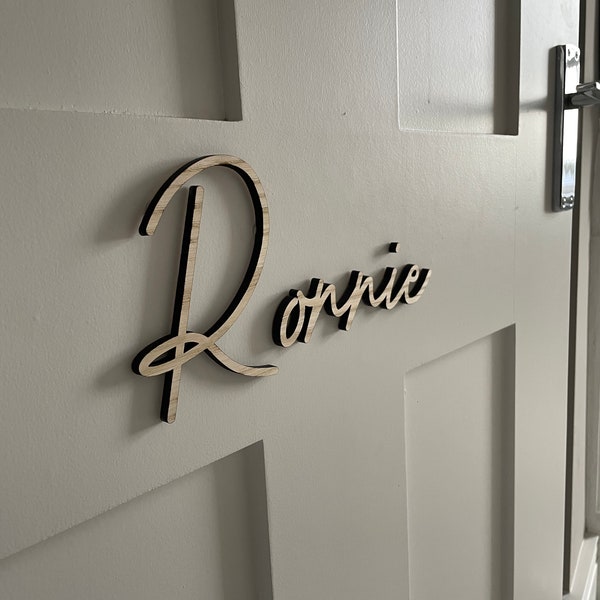 Letrero de madera personalizado para puerta, letrero para puerta infantil, decoración infantil, letrero para puerta de dormitorio infantil, placa para puerta de habitación infantil.