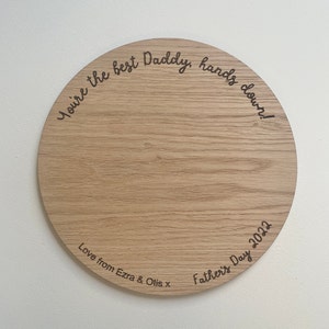 Personalised Gift for Dad, Daddy Birthday Gift, Hand Print Keepsake Gift, Gift from Kids to Dad, DIY Gifts for Dad, Baby Handprint Present image 2