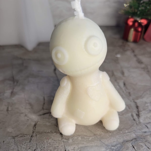 Palm Wax Voodoo doll candle, shaped candle, sculptural candle