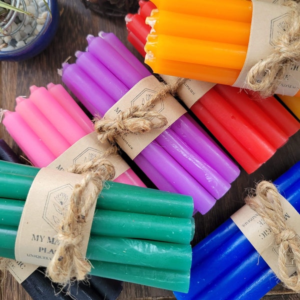 Colored Candles Etsy