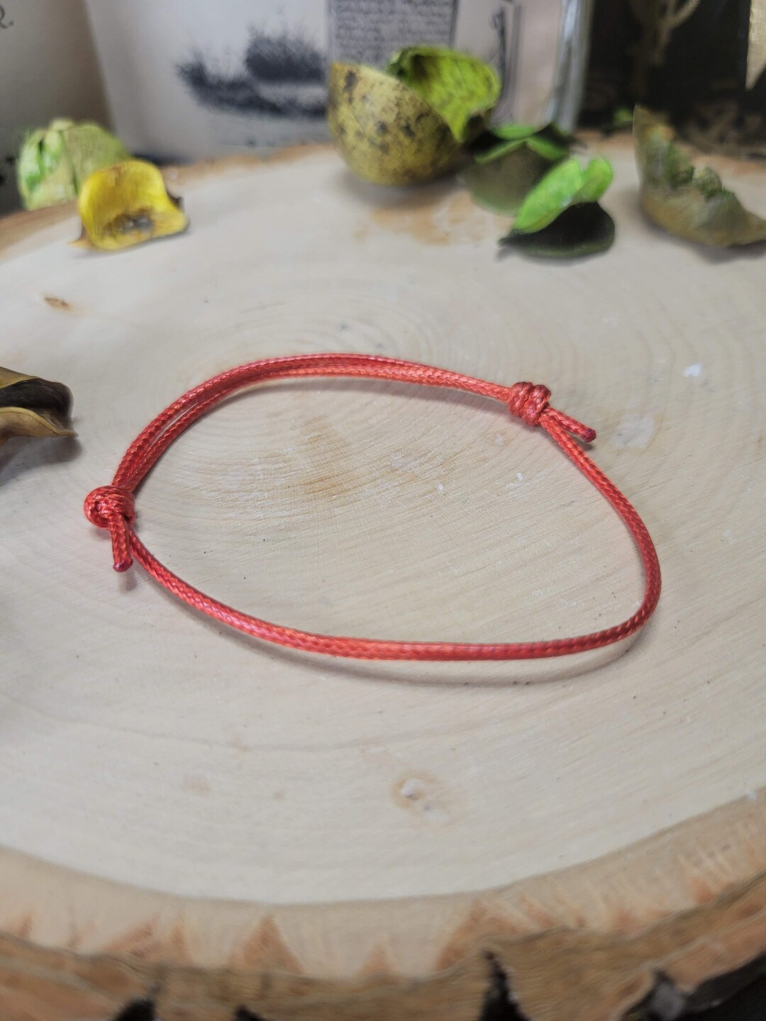 Jewel String Red String Bracelet: Evil Eye Protection, Adjustable Cord - Etsy