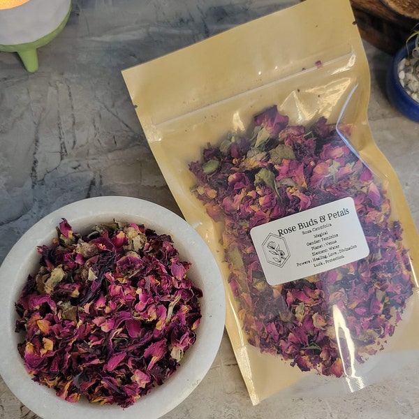 Rose Buds & Petals 1oz, dried flowers, decoration flower, magical flowers