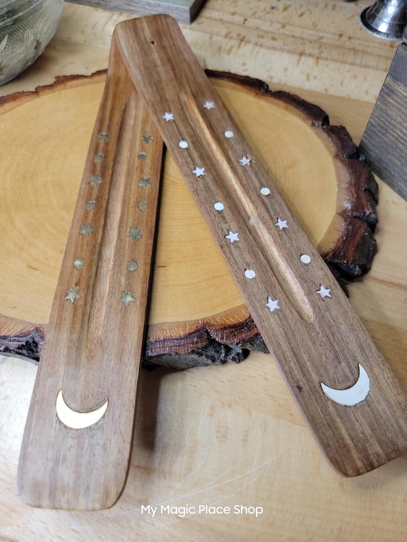 Bella mano in legno Holder Brown bastone di incenso del bruciatore di