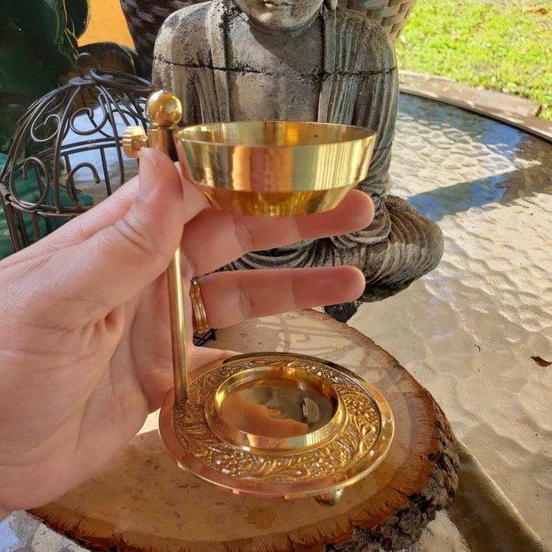 Brass Resin Burner/ Burn Resin Without Charcoal/adjustable Etsy