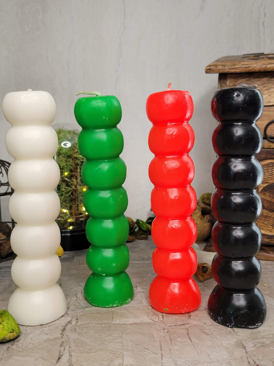 7 Knob Candles assorted Colors / Spell Candle / Wishing Etsy