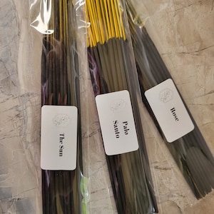 Hand-Scented Incense Sticks | Pack of 20 | Artisan Home Fragrance image 4