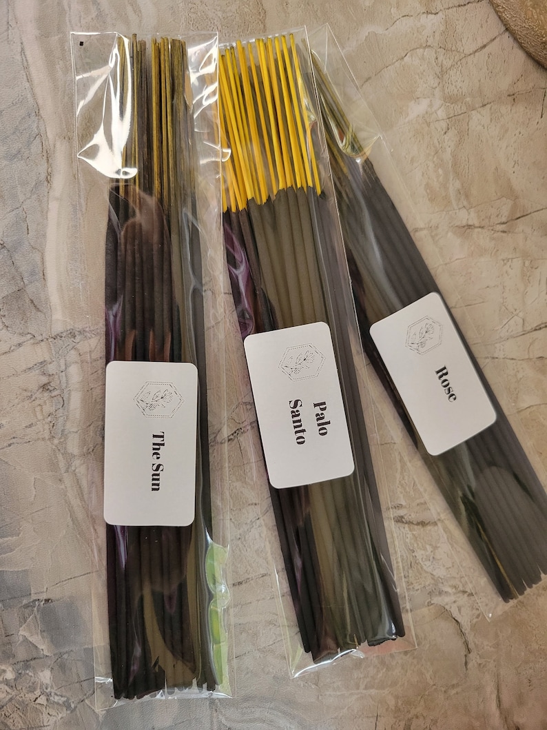 Hand-Scented Incense Sticks | Pack of 20 | Artisan Home Fragrance image 4