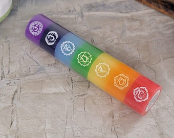 Bougie Chakra Haute - Pour Méditation, Spiritualité, Ambiance Relaxante, 20,5 Cm De Hauteur !