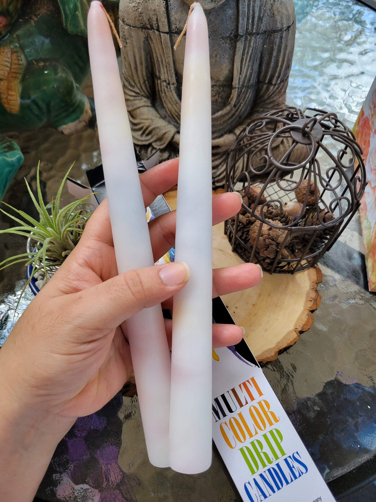 MultiColor Drip Taper Candles/ Color Taper Candles/ Pack of Etsy