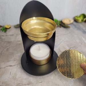 Adjustable Resin & Loose Herbs Burner, Handmade Brass Incense Holder for Meditation, Thoughtful Gift for Home Decor
