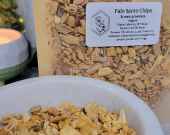Palo Santo Chips 1 oz | Natural Wood Chips |  Craft Supply | Potpourri | Candle Making