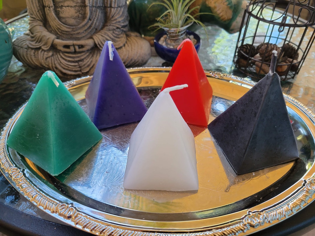 Handmade Pyramid Candles / Spell Candle - Etsy