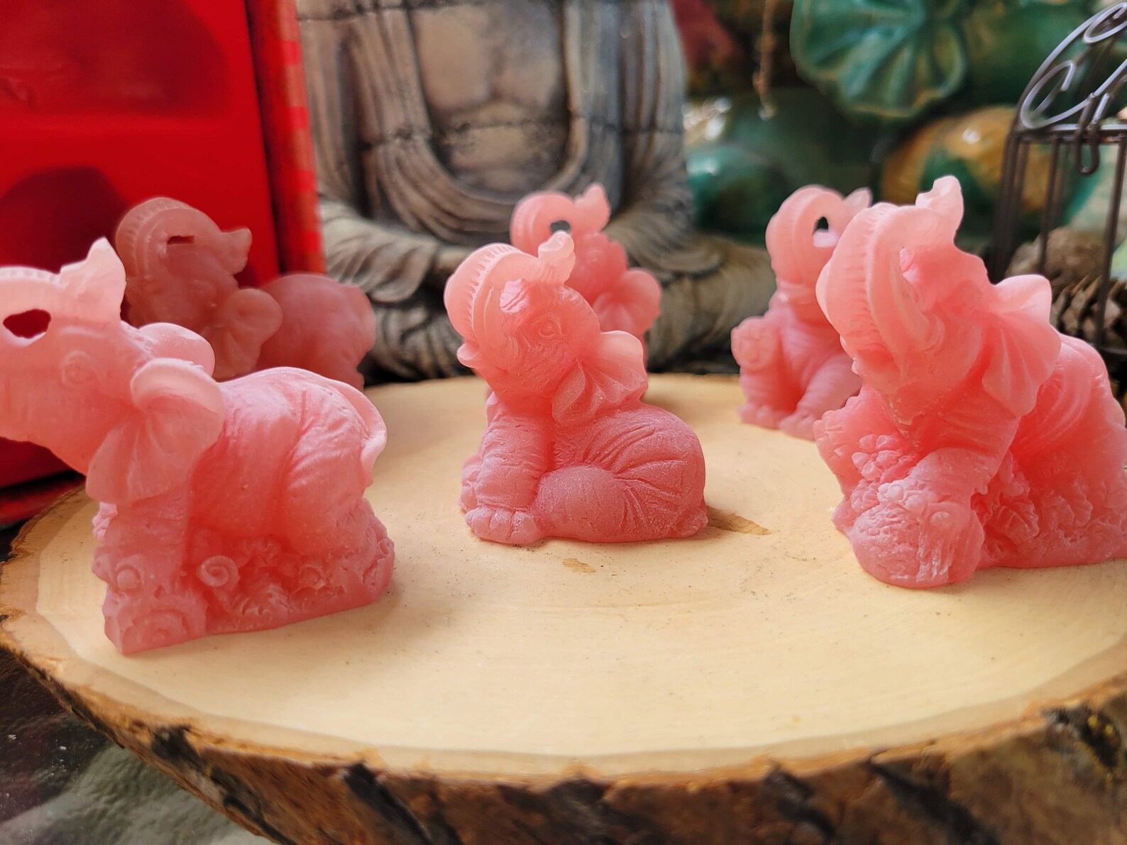 Elephant Mini Statues beautiful Gift Set set of 6 Etsy