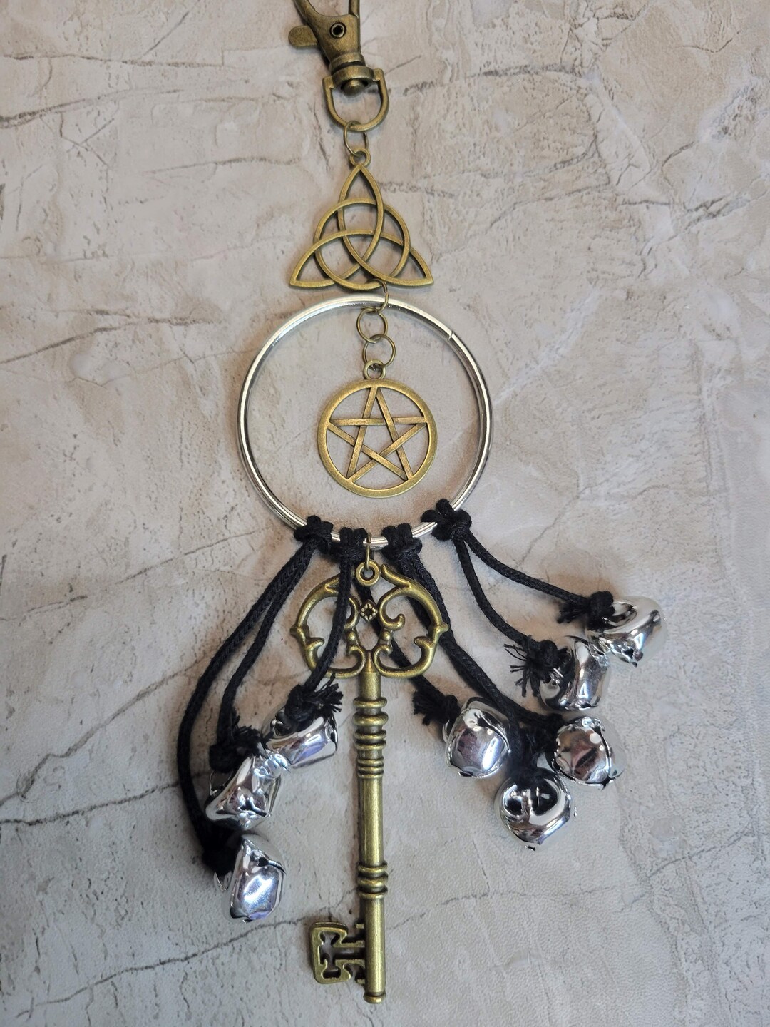 Witches Bells Wind Chimes, Protection Bells, Brass Bells Protection