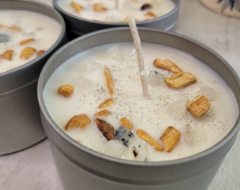 Palo Santo Soy Candle: Quartz Crystal & Essential Oils