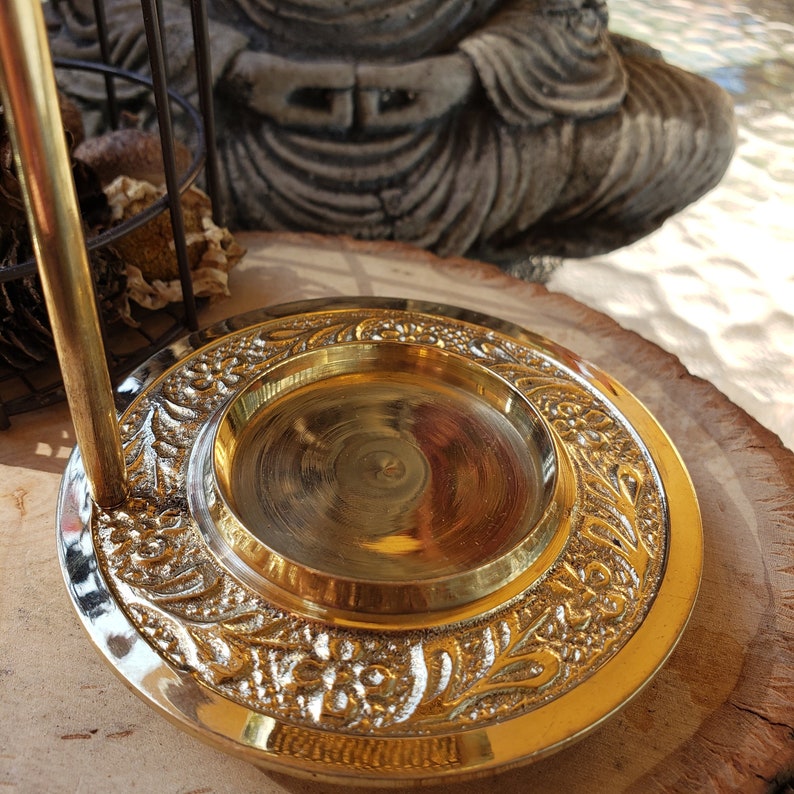 Brass Resin Burner/ Burn Resin without charcoal/Adjustable Etsy