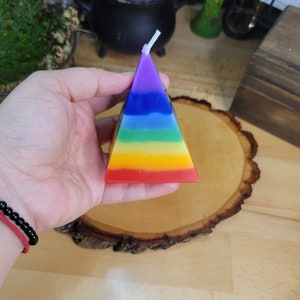 Seven Chakras Pyramid, Colored Candle, Spell Candle, Seven Chakra Candle, Ritual Candle image 5