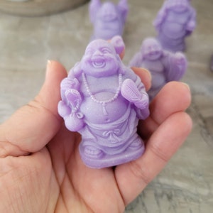 Beautiful Pack of 6 Laughing Buddha Figurines Lucky Happy Buddha Statue Home Décor altar Set image 4