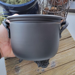 Cauldron Burner / Black Plain Metal Cauldron / Altar Burner