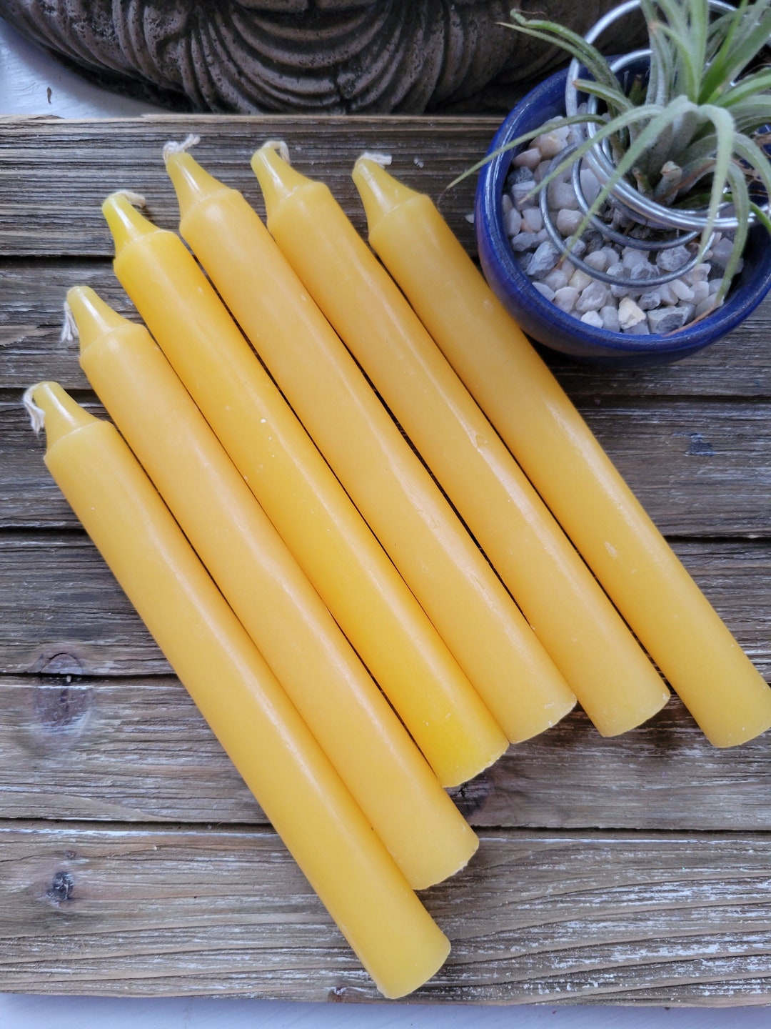 6inch Spell Candle Six Inch Yellow Candles Pack of 6 Candles Dinner