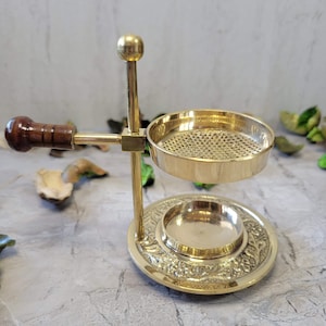 Handmade Brass Resin Burner/ Burn Resin without charcoal/Adjustable Burner