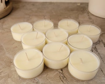 Scented Soy Wax Tea Lights - 10 Pack