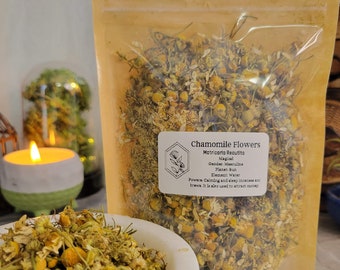 Chamomile Flowers 1 oz | Dried Flower Supply | Potpourri | Botanical Craft Supply