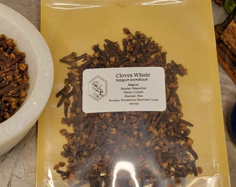 Cloves Whole 1 oz | Dried Botanical Supply | Potpourri | Candle Making | Craft Supply