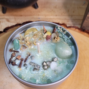 Money Candle Tin jar Candle Abundance Candle Money Drawing Candle Prosperity Candle Gift