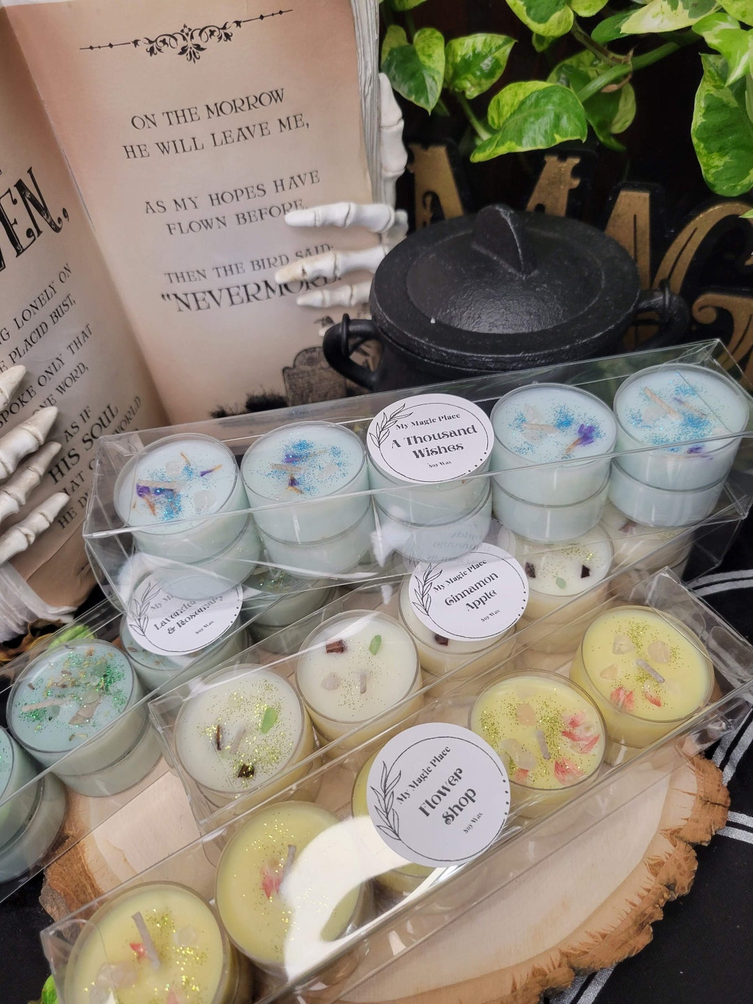 Soy Candle Tea Light Candles Soy Crystals Candles 10 Pack Soy Candles