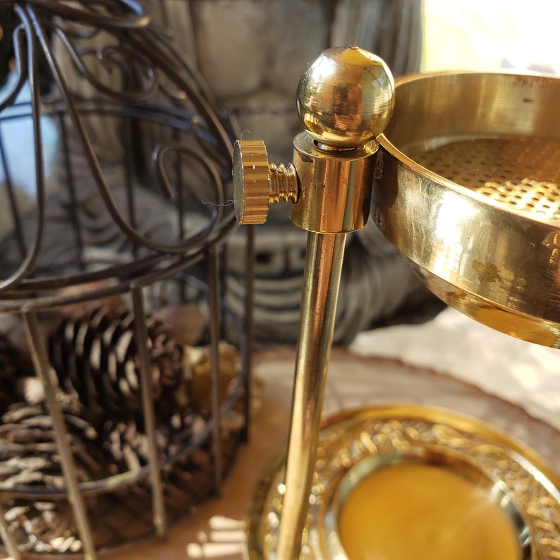 Brass Resin Burner/ Burn Resin without charcoal/Adjustable Etsy