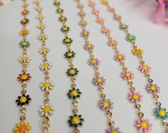 Daisy Necklace, Handcrafted Gold Flower Pendant for Women, Nature Lovers, Spring & Summer Accessory