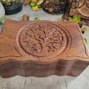 Rosewood Tarot Box: Tree of Life Altar Box