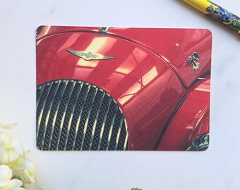 Red Morgan Car Postcard: Automotive Art