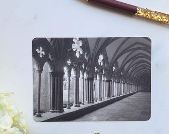 Architectural Photography Postcard: Cathedral Arches Artwork