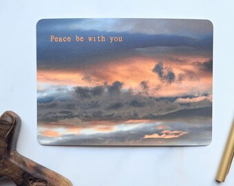 Peace Be With You Cloudscape Art Postcard