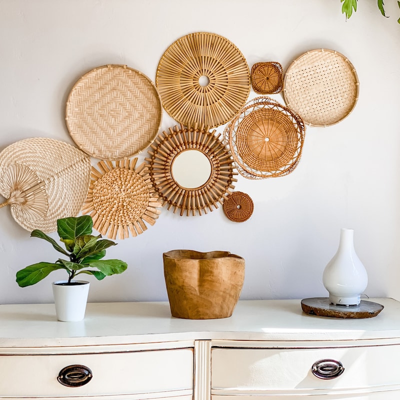 Wicker Wall Decor - Etsy