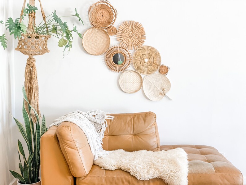 Wall Decor SET Basket Wall Hangings Boho Wall Hanging - Etsy