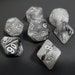 Pantheon - Black, Gray and White Glittery D&D Dice, Polyhedral Dice Set for Dungeons and Dragons and RPGs (Role Playing Games), DnD Dice set 