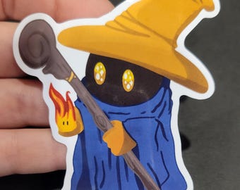 Black Mage - 3" Glossy Art Sticker