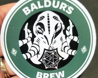 Baldurs Brew - 3" Art Sticker