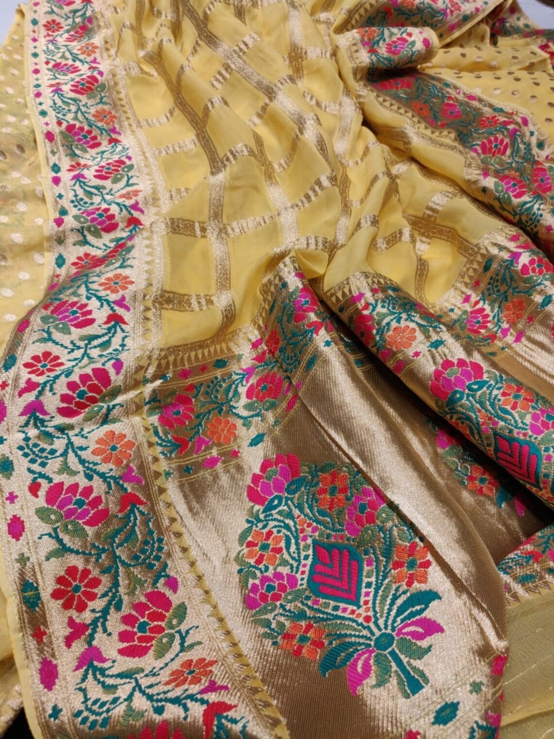 khadi georgette sarees