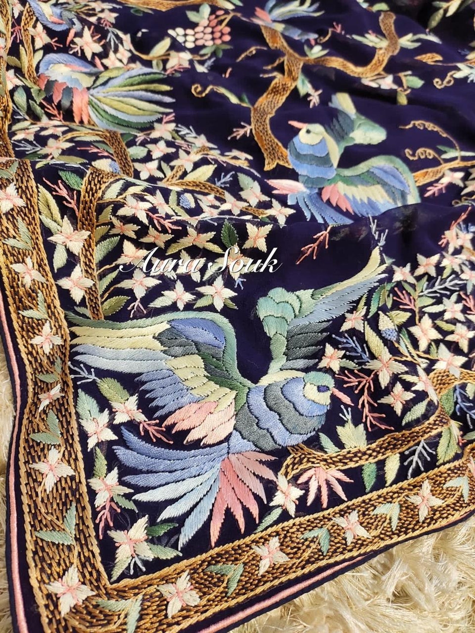 Authentic Parsi Gara Hand done Embroidery Pure on Etsy