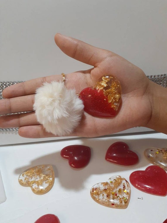 Pocket Hug Mini Cute Resin Heart Love Shaped Ornament Gift Decoration