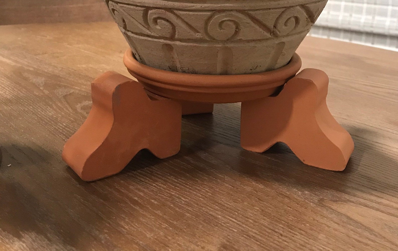 3x 1.5 CLAY TERRA COTTA feet 3 in each set pot planter Etsy