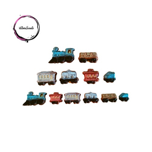 Miniatures de train en chocolat