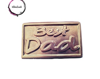 Large “Best Dad” Chocolate Slab/Bar- Various Fillings
