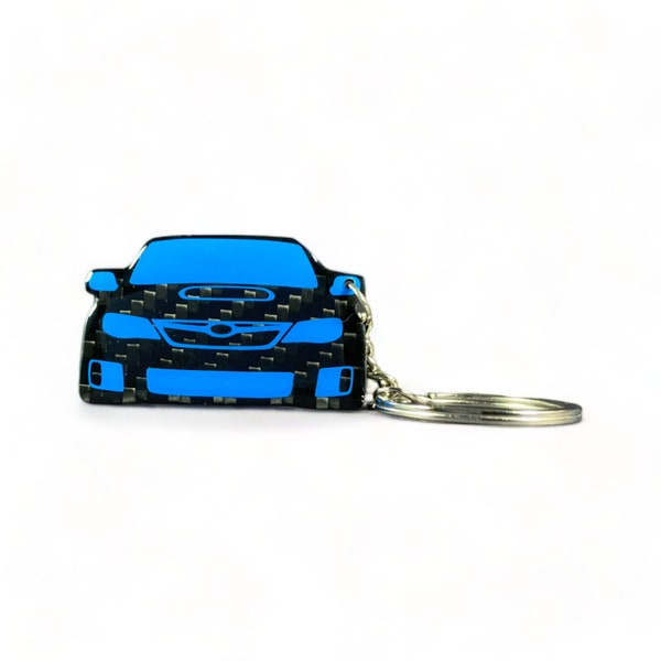 Wrx Carbon Keychain Etsy