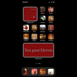 iOS14 iPhone Theme | Fall Icon Pack | 40 Autumn Icons Included | INSTALLATION VIDEO INCLUDED  ****Digital Download****