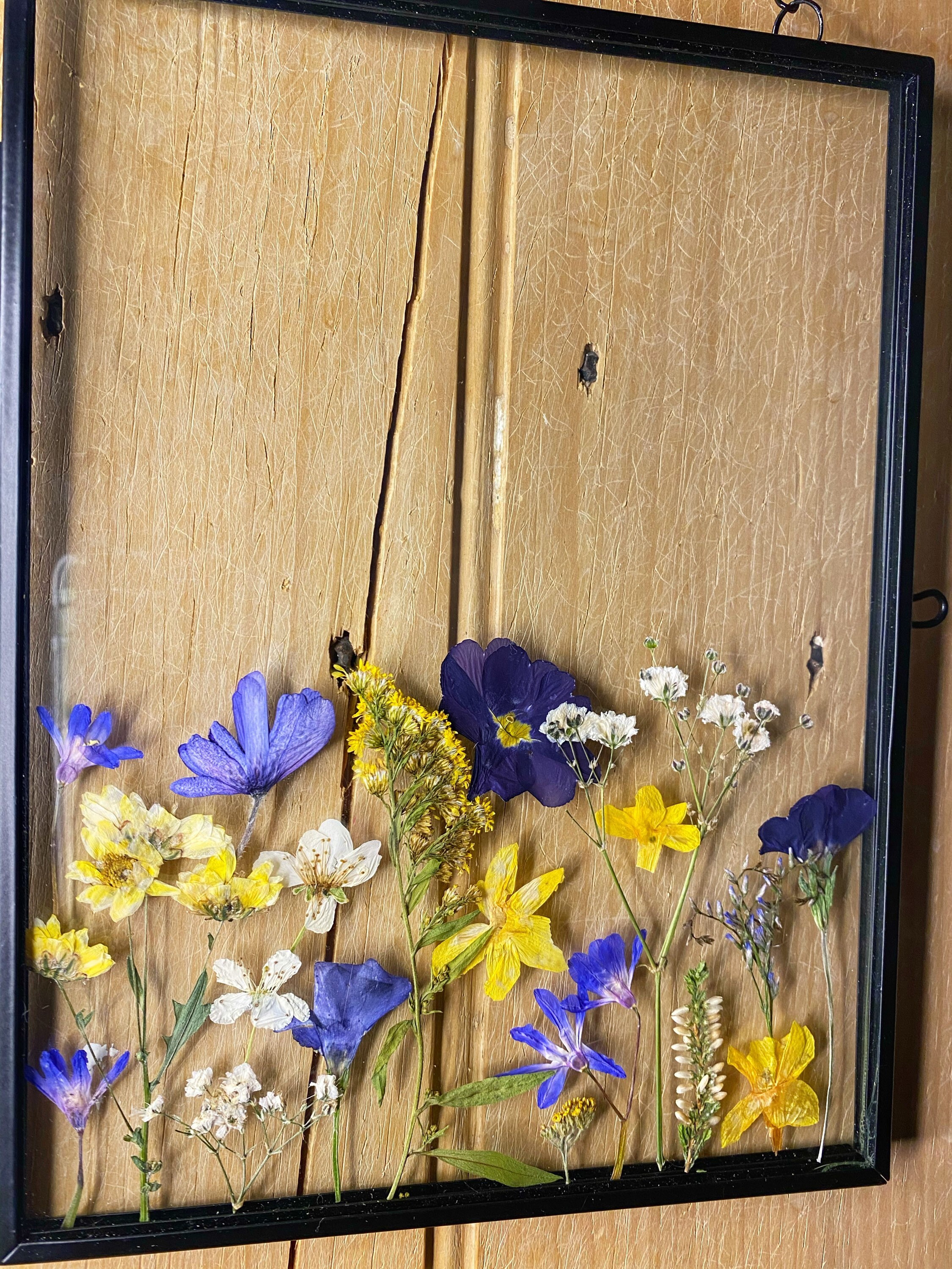 Pressed Flower Floating Frame Mixed Floral Decor Etsy
